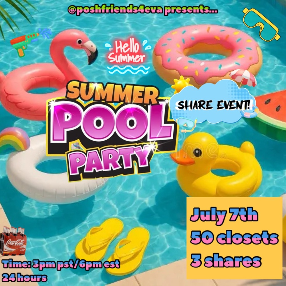 EVENT OVER! You guys rock! 💕 FINAL ROSTER! 🤿 Summer Pool Party! 💦